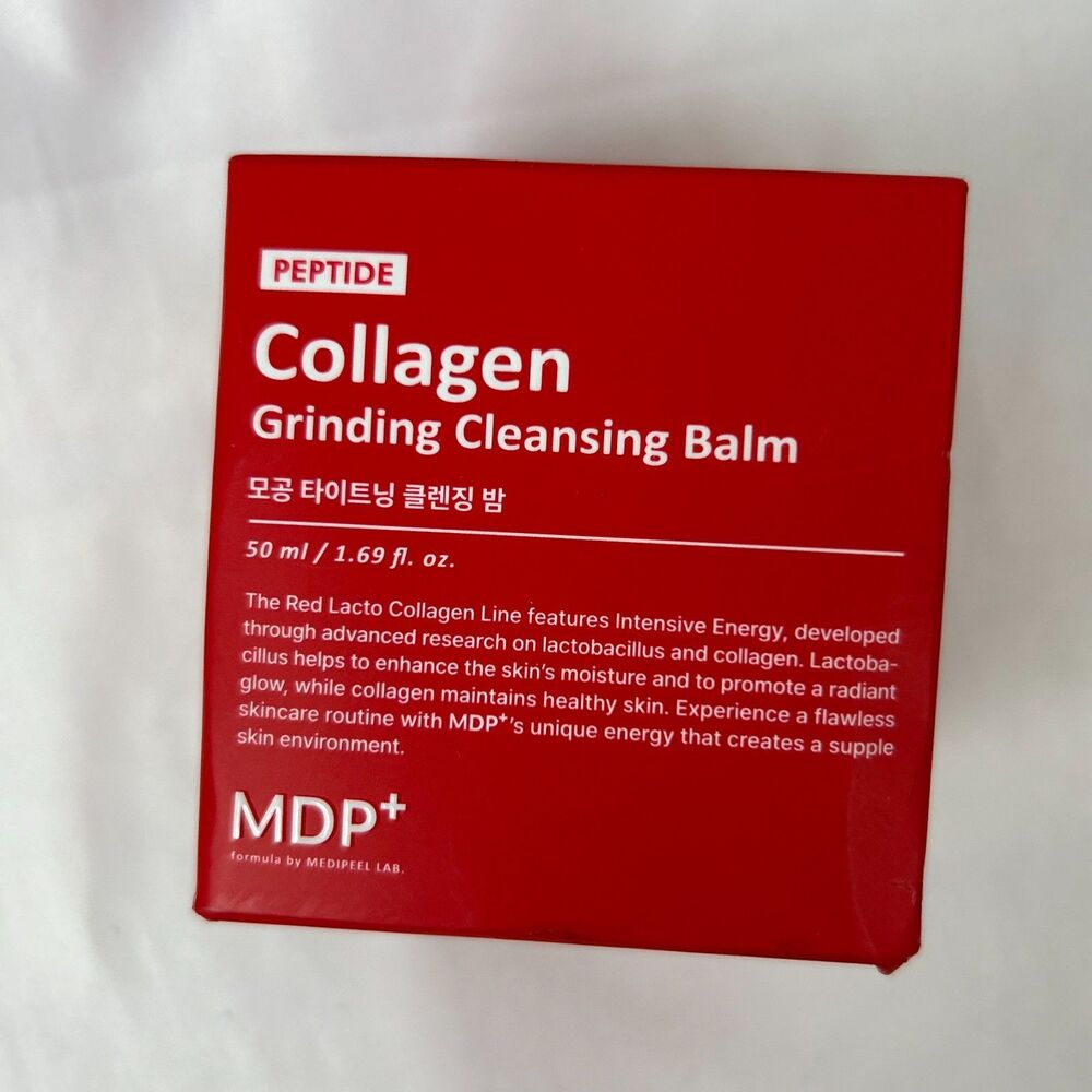 MDP+ Red Lacto Collagen Grinding Cleansing Balm 50ml Peptide Makeup Remover